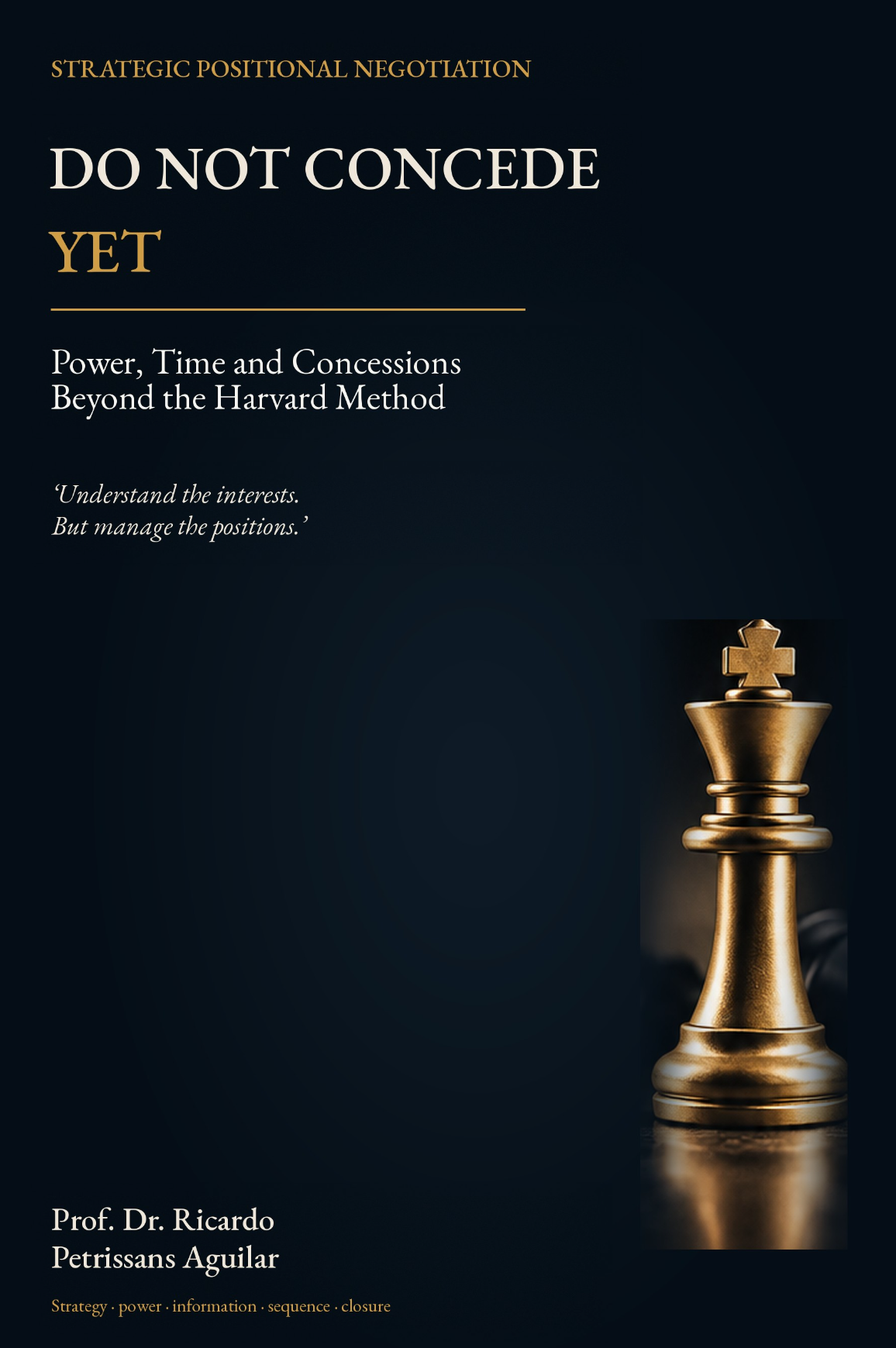 English book mockup cover for Do Not Concede Yet